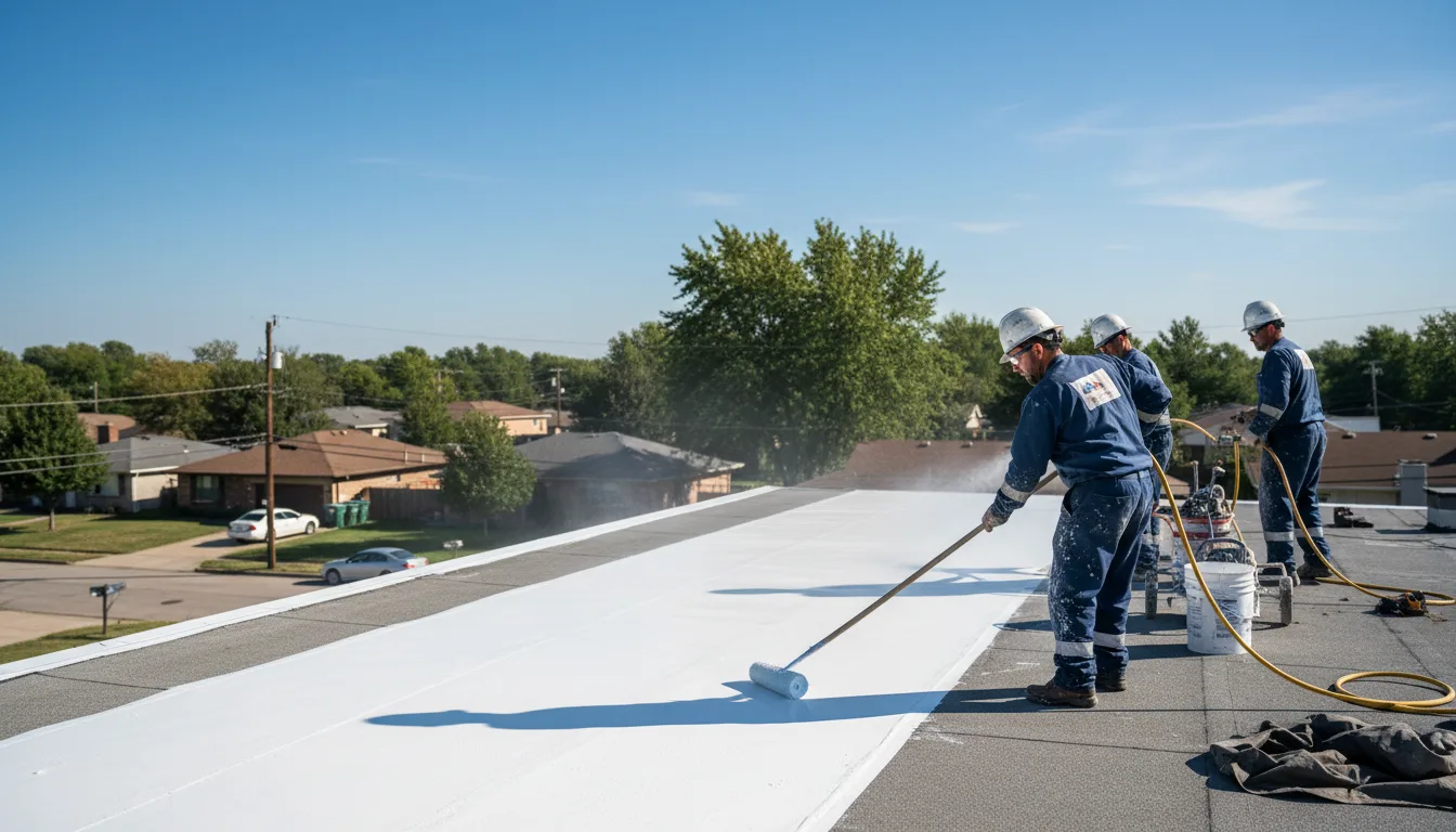 Commercial roof coating in Covesville, VA near me